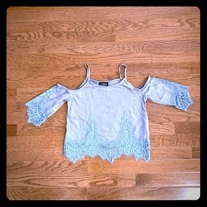 Off the shoulder crop top